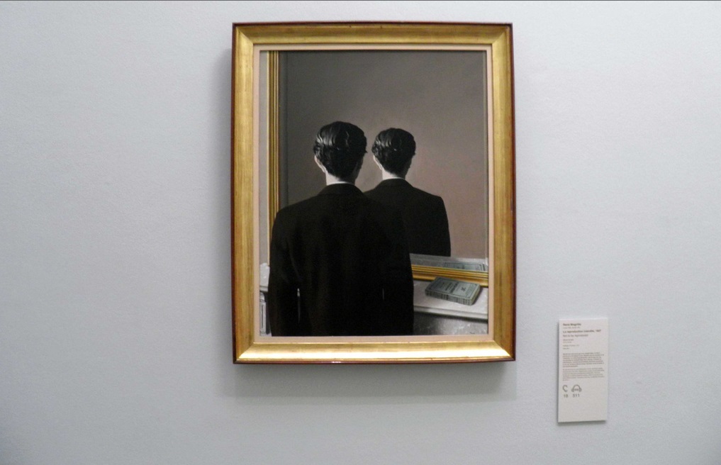 Schilderij La reproduction interdit van René Magritte (foto Sicco 2007/Flickr)