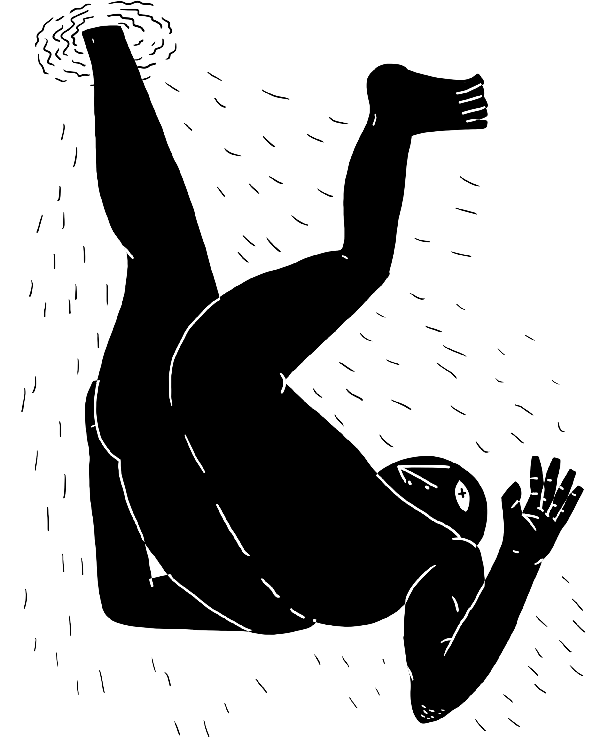 illustratie zwart figuur